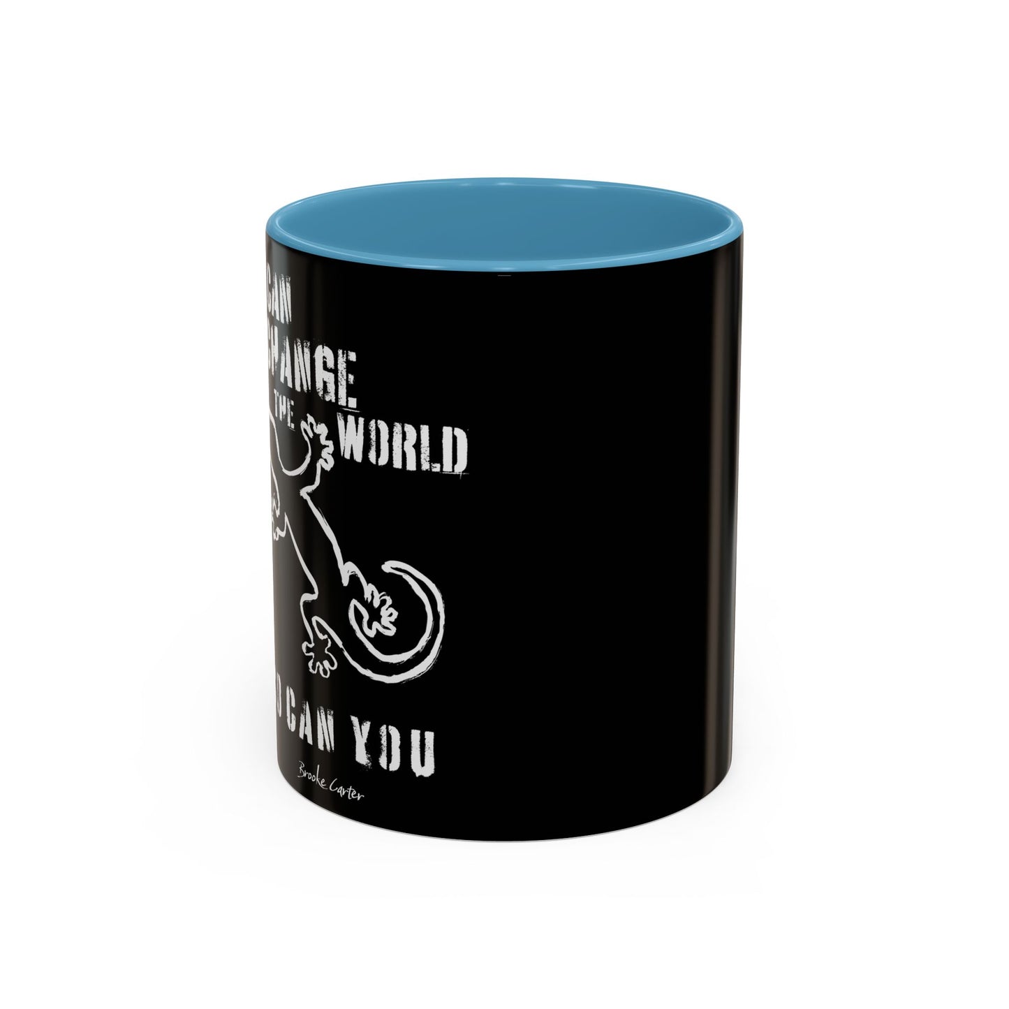 'I can change the world' (gecko) mug