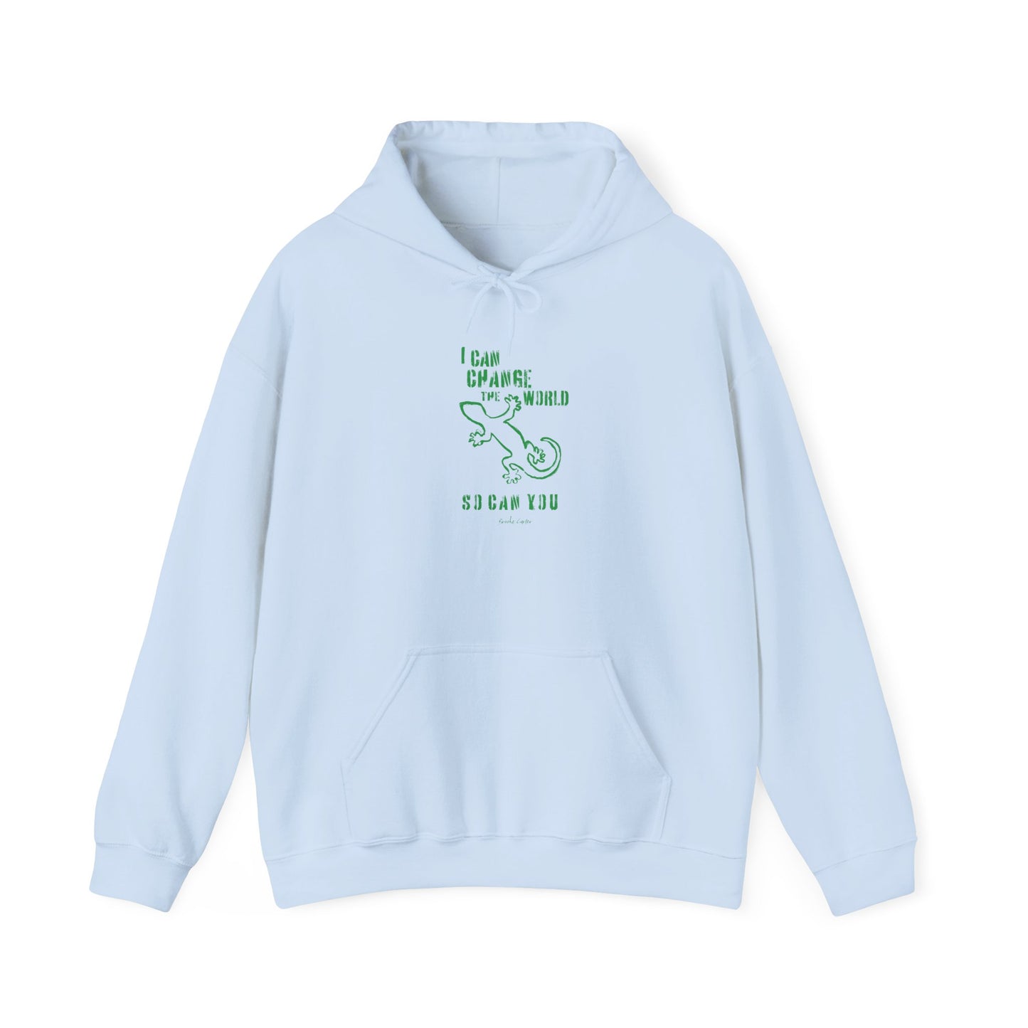 'I can change the world' (gecko) hoodie