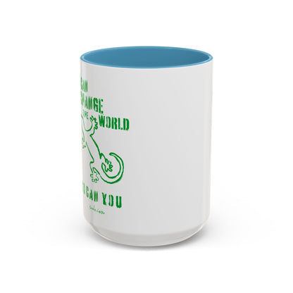 'I can change the world' (gecko) mug