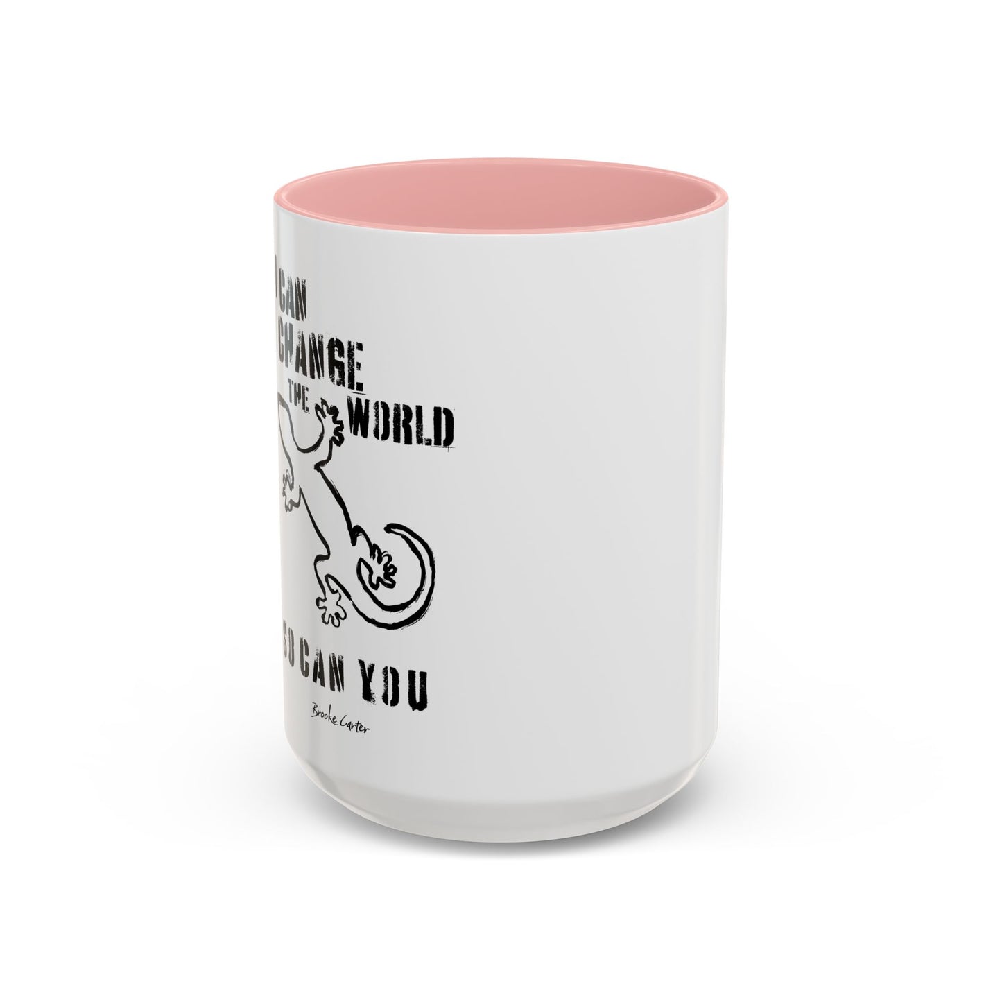 'I can change the world' (gecko) mug