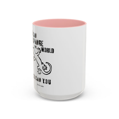 'I can change the world' (gecko) mug