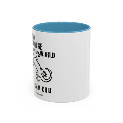 'I can change the world' (gecko) mug