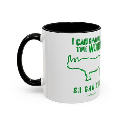 'I can change the world' (rhino) mug