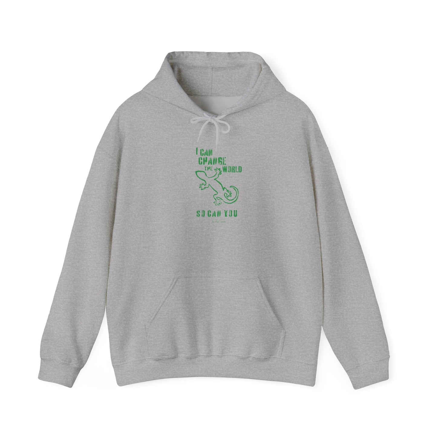 'I can change the world' (gecko) hoodie