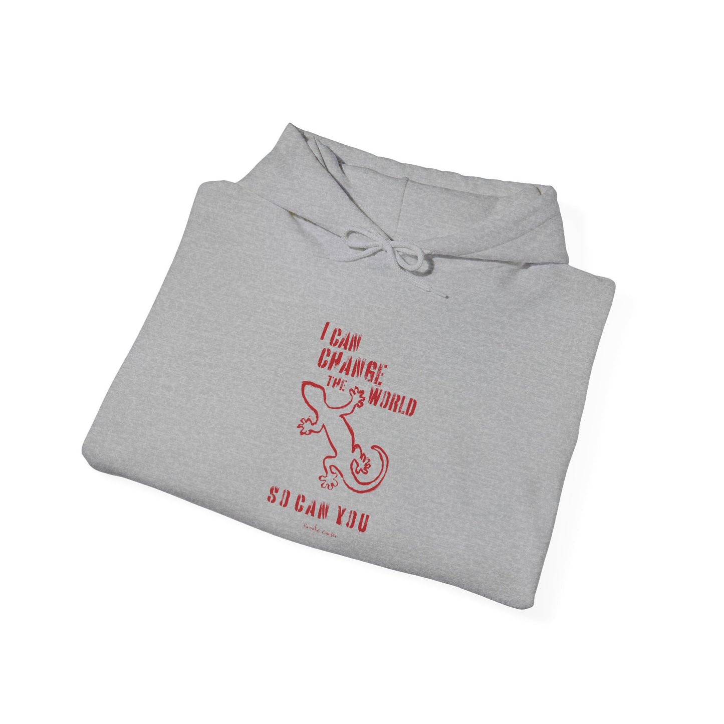 'I can change the world' (gecko) hoodie