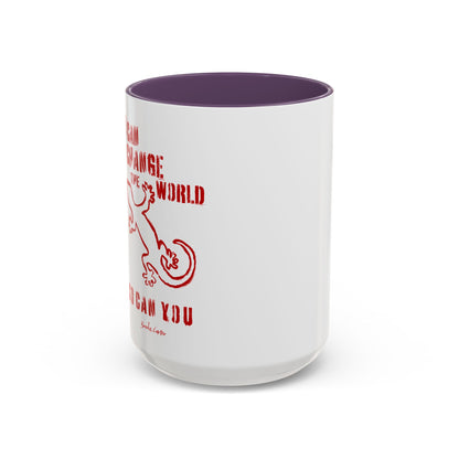 'I can change the world' (gecko) mug