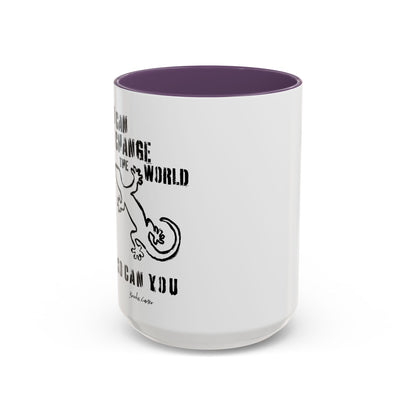 'I can change the world' (gecko) mug