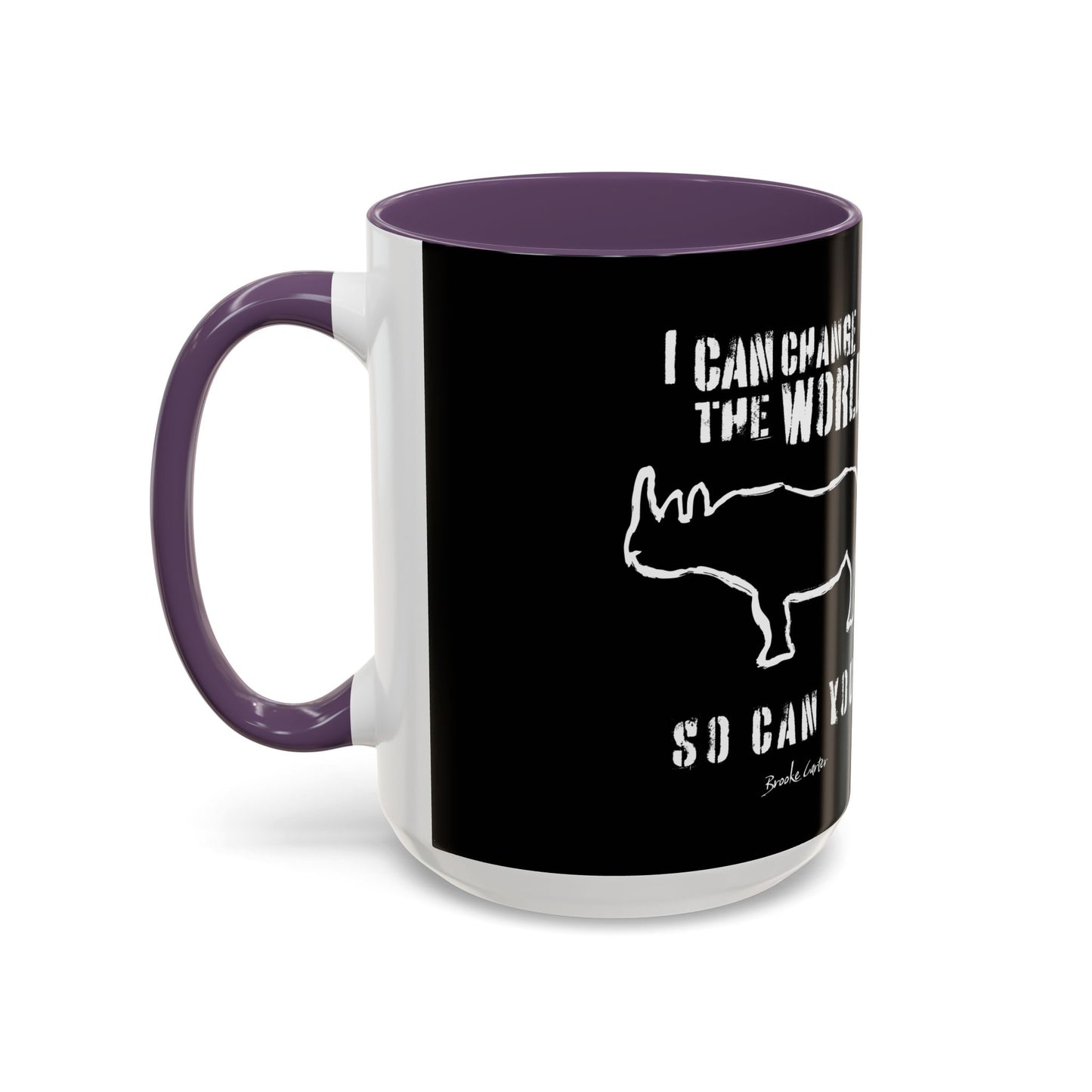 'I can change the world' (rhino) mug