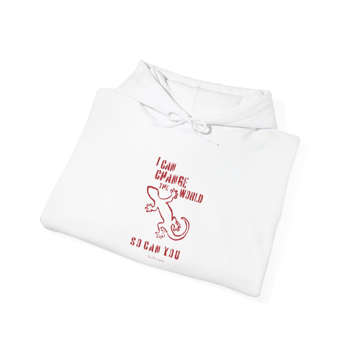 'I can change the world' (gecko) hoodie