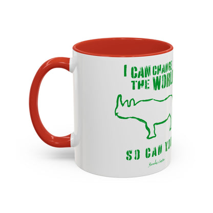 'I can change the world' (rhino) mug