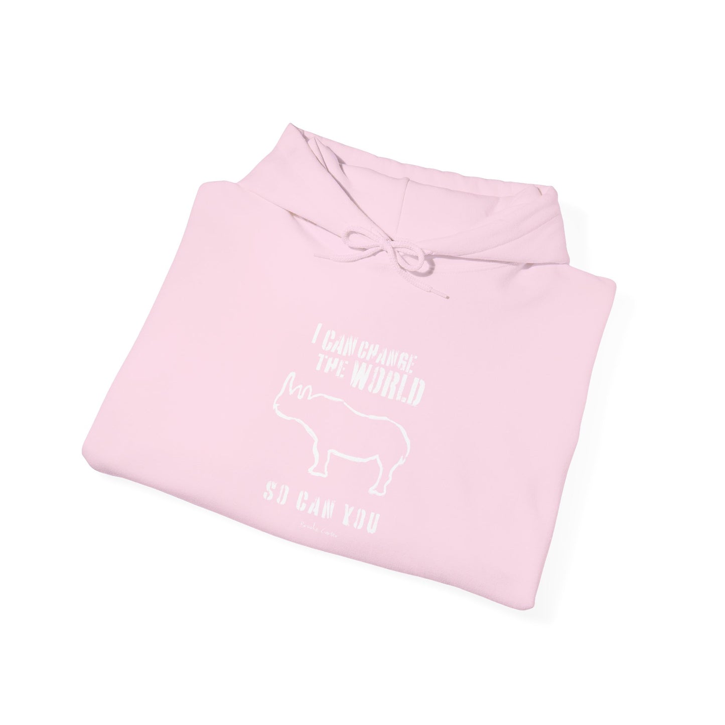 'I can change the world' (rhino) hoodie