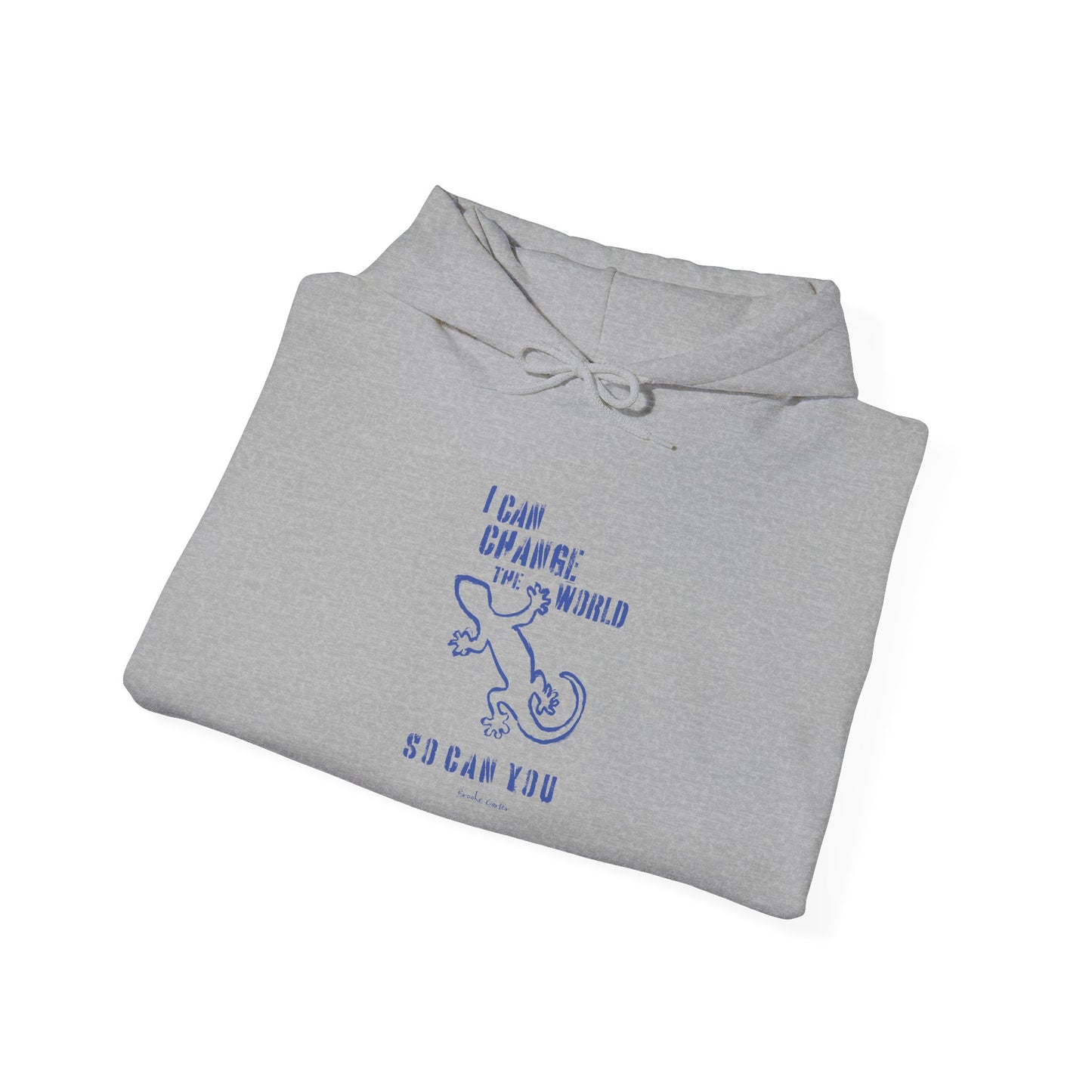 'I can change the world' (gecko) hoodie