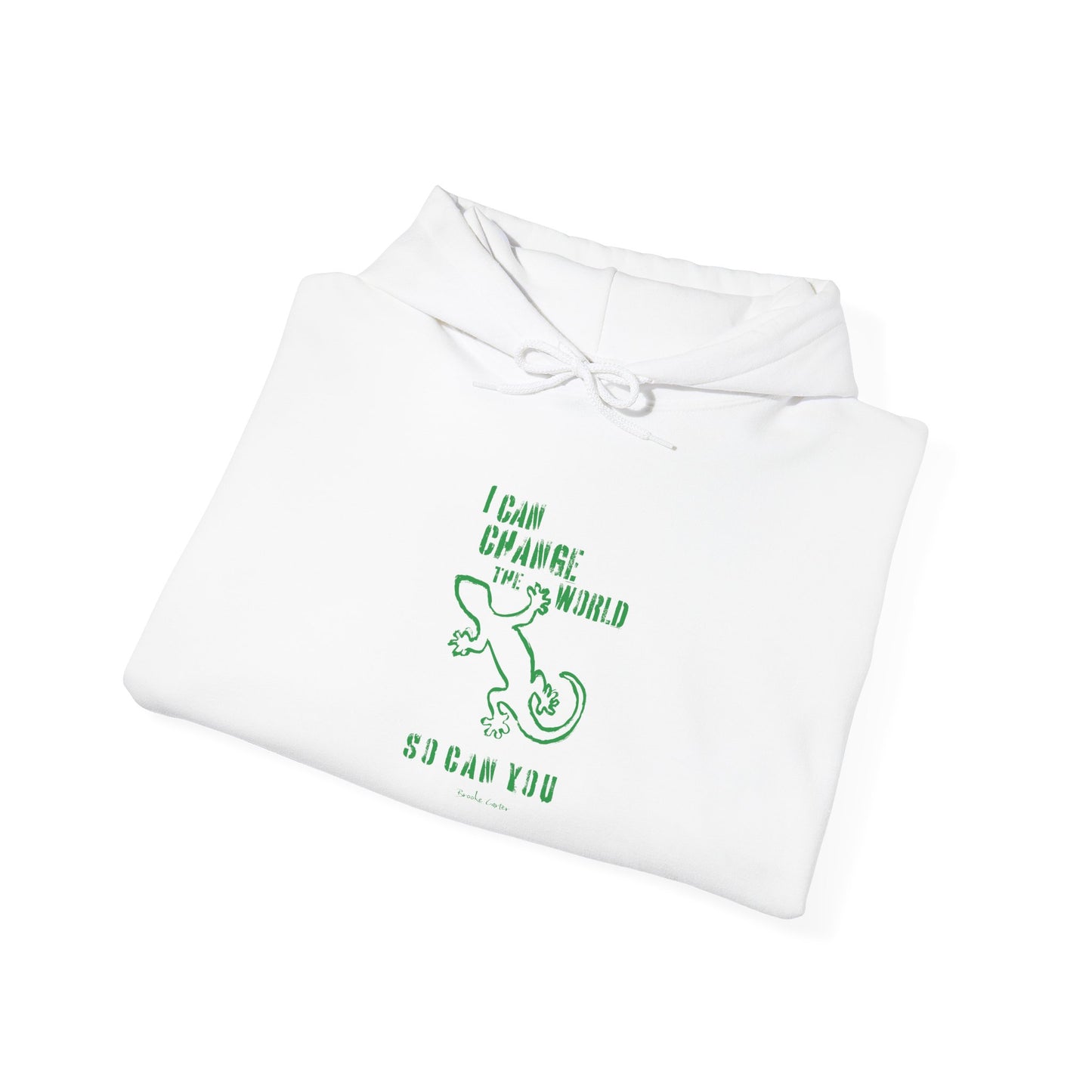 'I can change the world' (gecko) hoodie