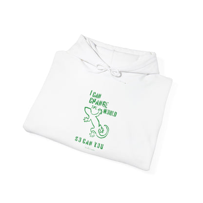 'I can change the world' (gecko) hoodie